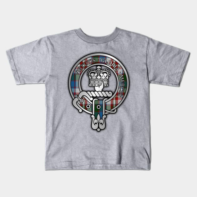 Clan Donnachaidh / Robertson Dress Tartan Crest Kids T-Shirt by Taylor'd Designs